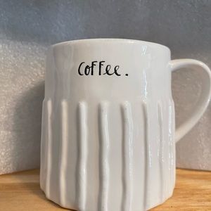Rae Dunn pleated “coffee” mug